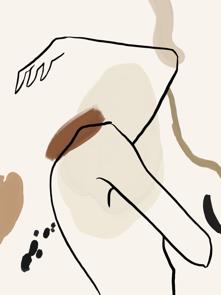 Flowing Lines by Treechild — canvas wall art