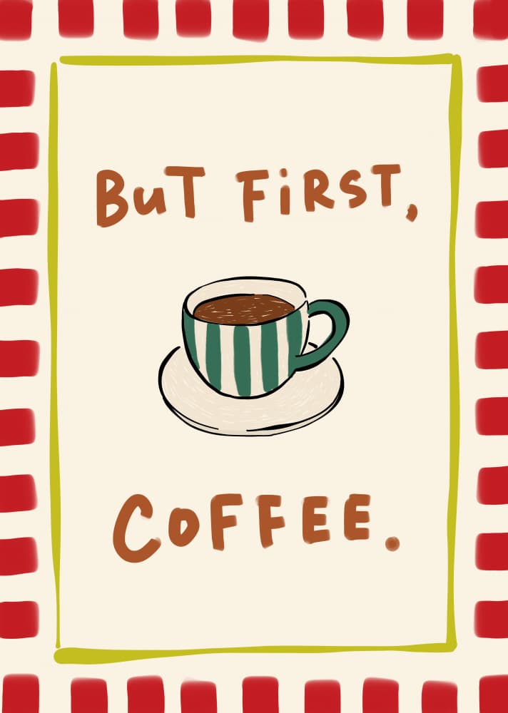 But First Coffee by Rio Soléy — canvas wall art