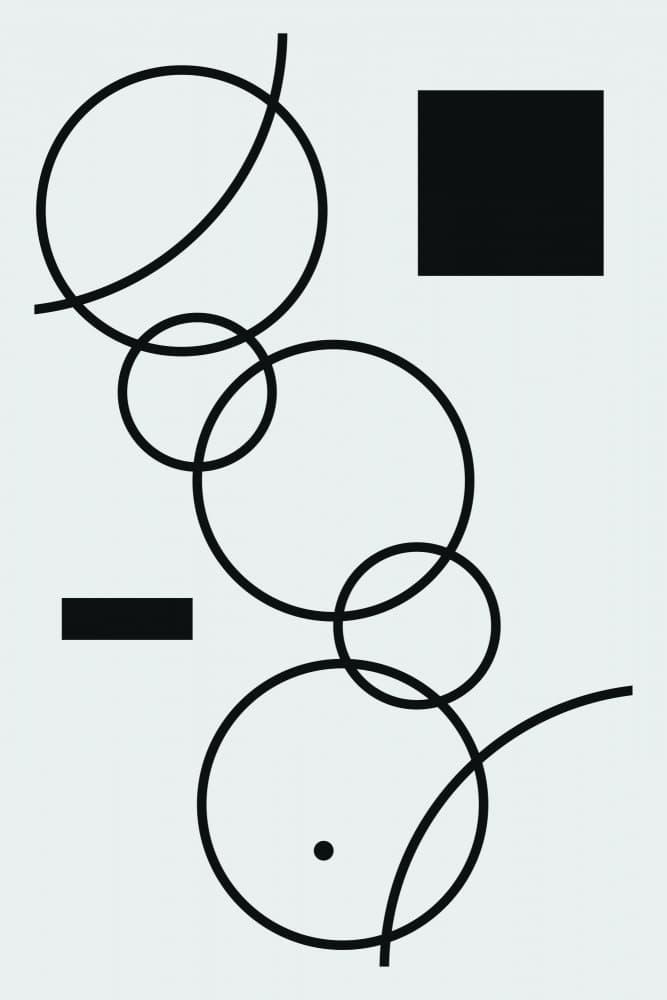 Abstract Circle Composition by jay stanley — canvas wall art