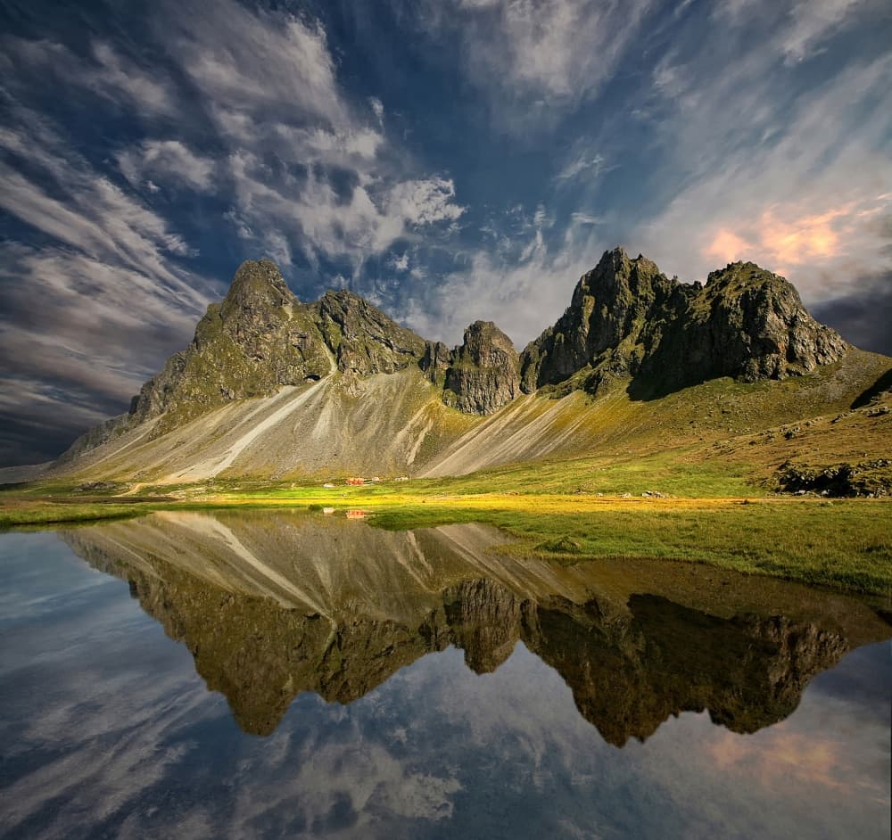 Majestic Mountain Reflection by Þorsteinn H. Ingibergsson — canvas wall art