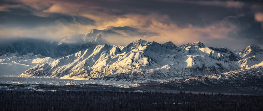 World of Mountains by Stefan Hefele — canvas wall art