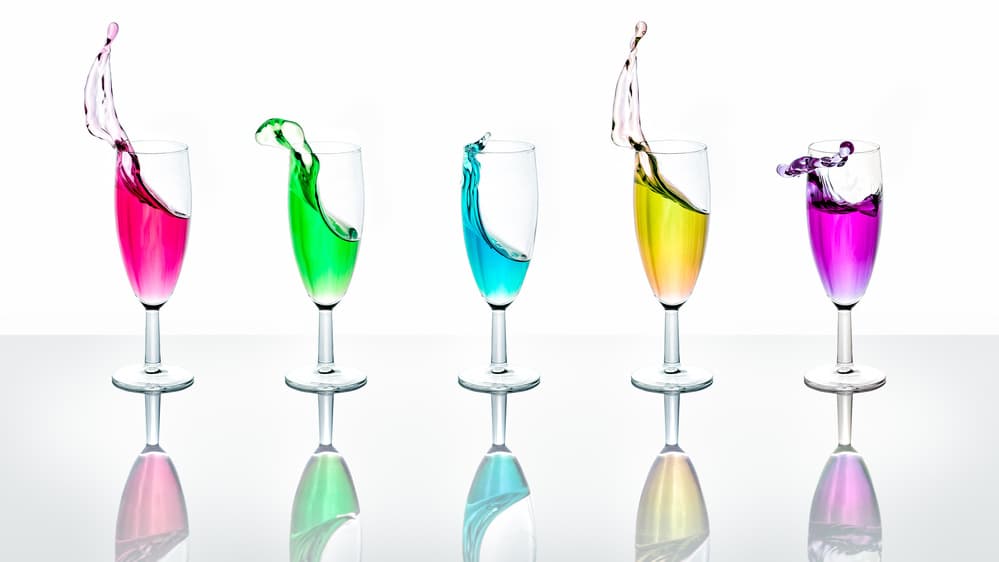Vibrant Drink Splashes by Petri Damstén — canvas wall art