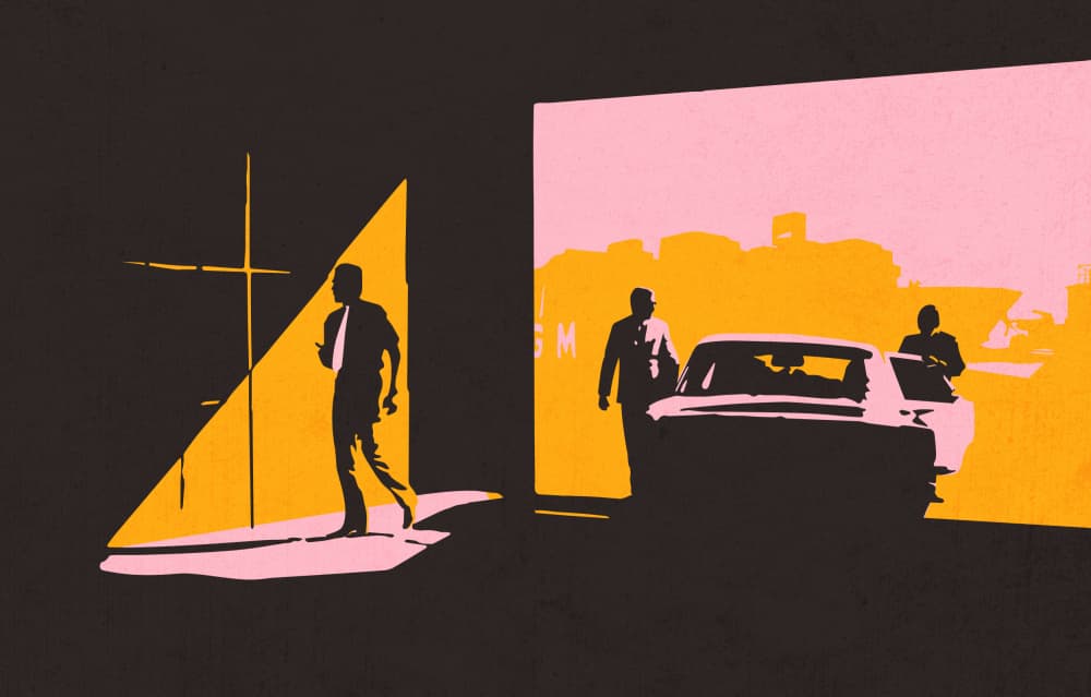 Retro Film Noir by Robert Farkas — canvas wall art