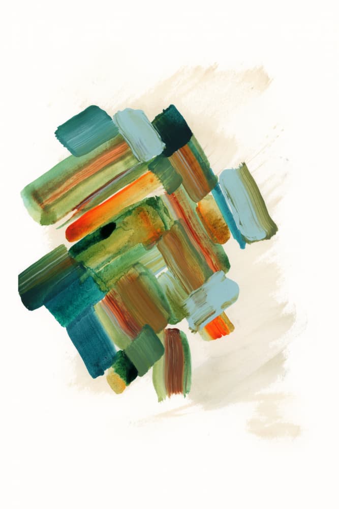 Abstract Earthy Tones by cartissi — canvas wall art