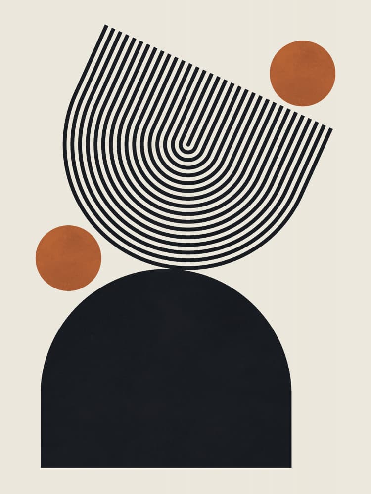 Modern Geometric Balance by Vitor Costa — canvas wall art