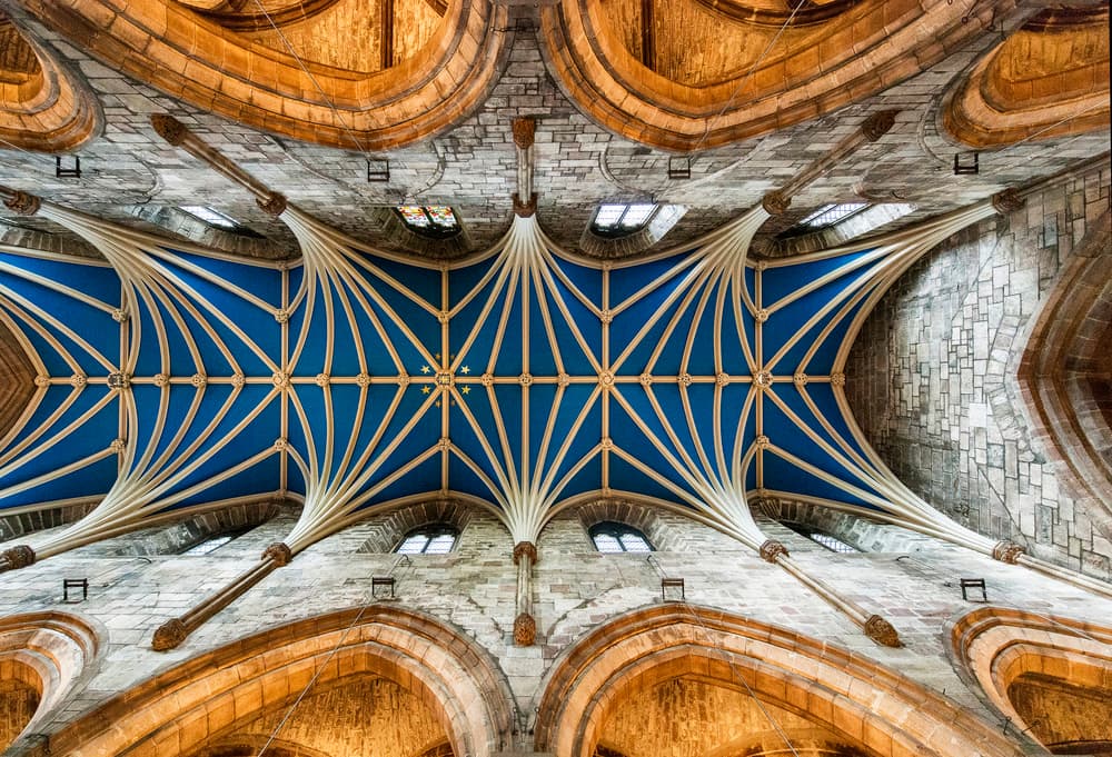 Ornate Gothic Ceiling by Gerard Jonkman — canvas wall art