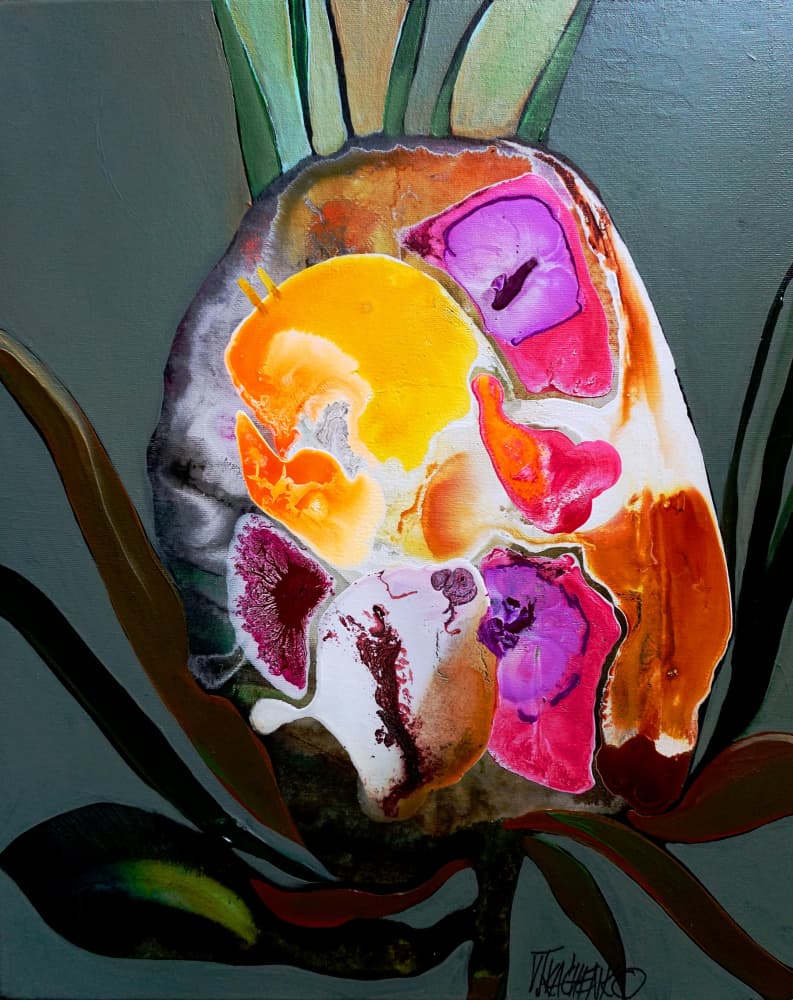 Flower P by Victor Tkachenko — canvas wall art