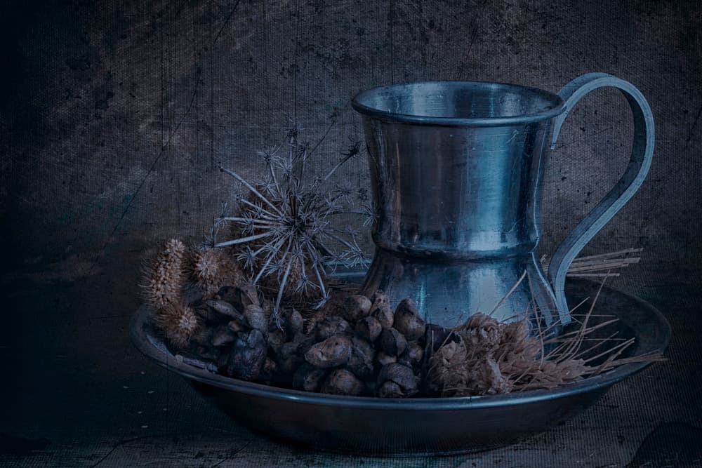 Vintage Metal Still Life by Cicek Kiral — canvas wall art