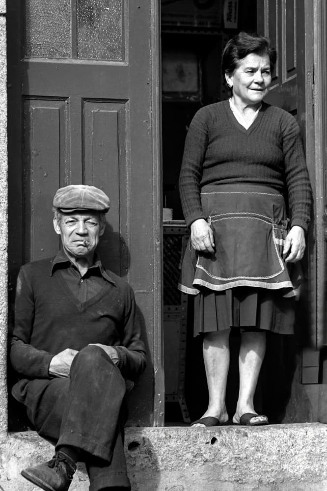 Couple in Doorway by Eduardo Perez Sanchez — canvas wall art