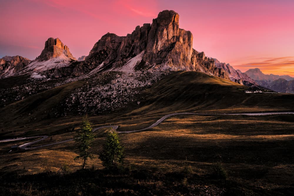 Alpine Peaks Sunset by Gary Perlow — canvas wall art
