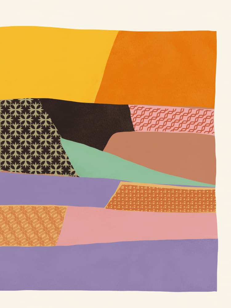 Desert Layers Abstract by Little Dean — canvas wall art