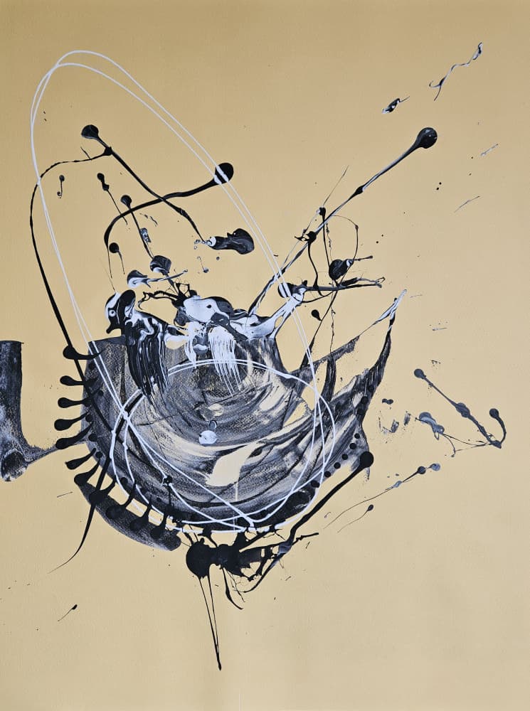 Dynamic Abstract Paint Splash by Stefano Mazzolini — canvas wall art