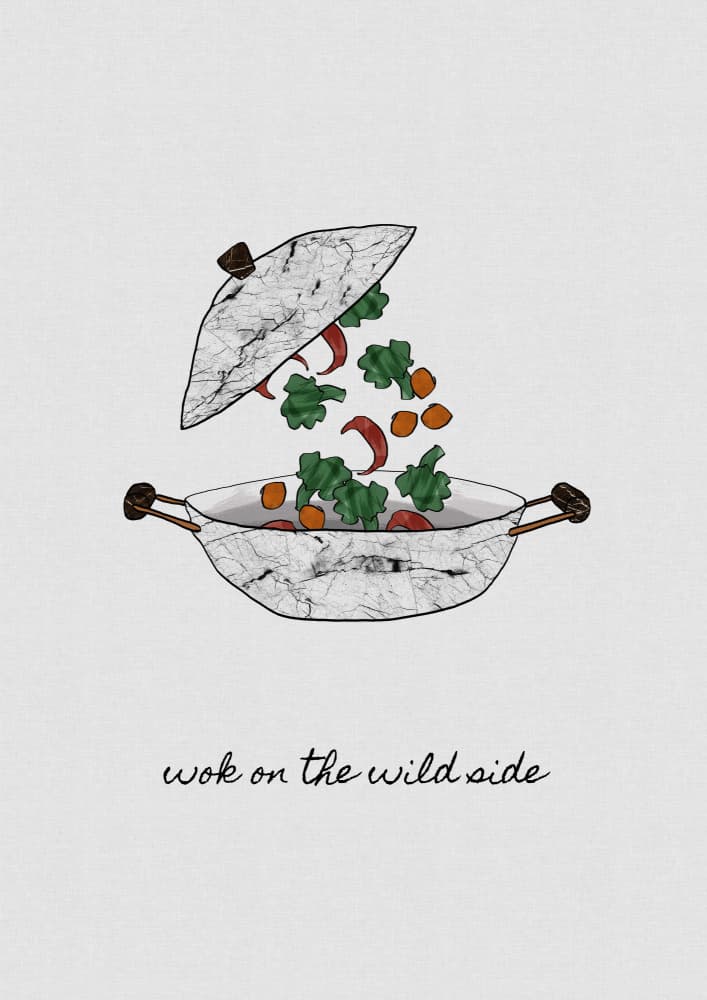 Wok on the Wild Side by Orara Studio — canvas wall art
