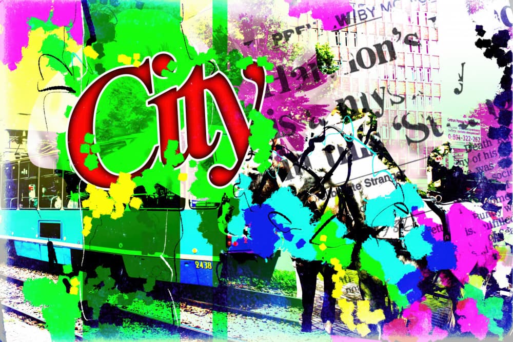 Vibrant City Life by Rafal Kulik — canvas wall art
