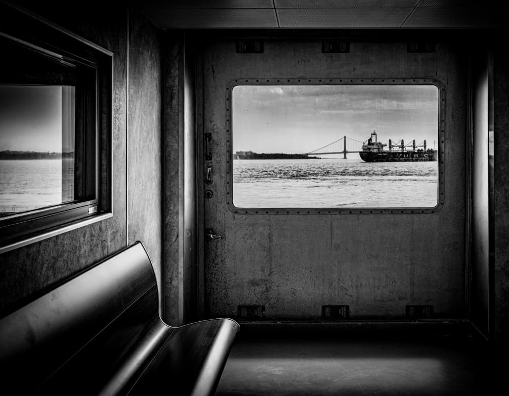 Industrial River Passage by JONATHAN VARJABEDIAN — canvas wall art