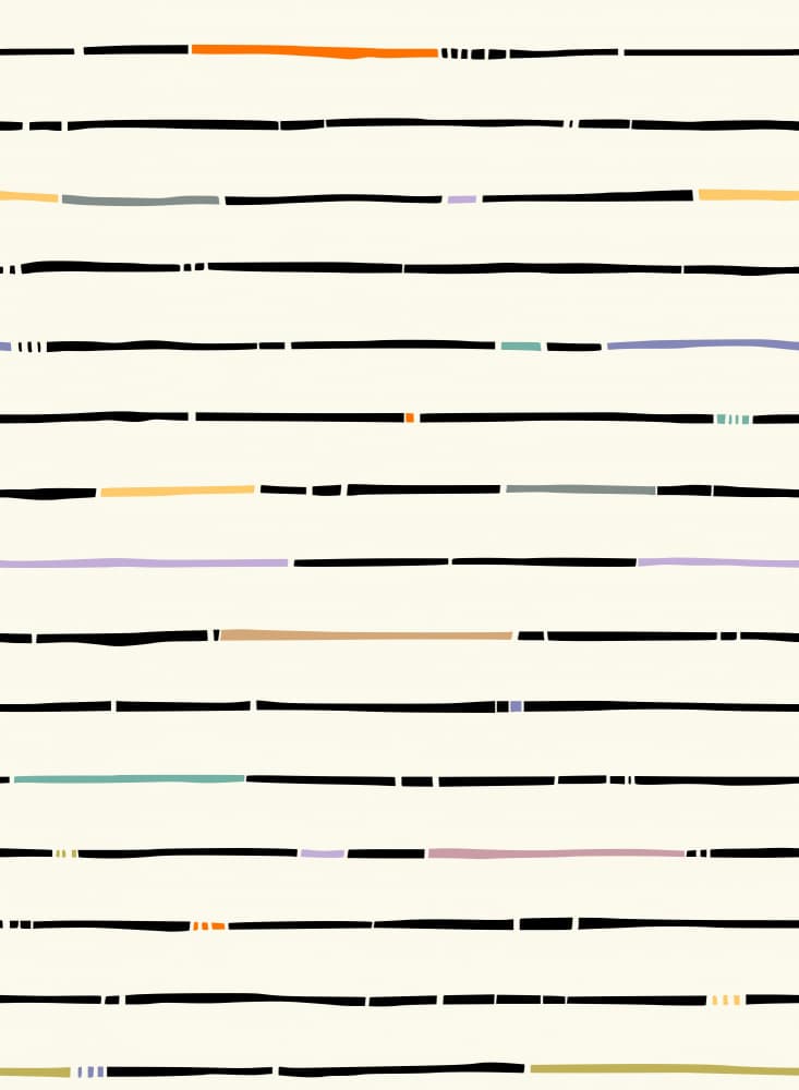Colorful Abstract Lines by Annick — canvas wall art