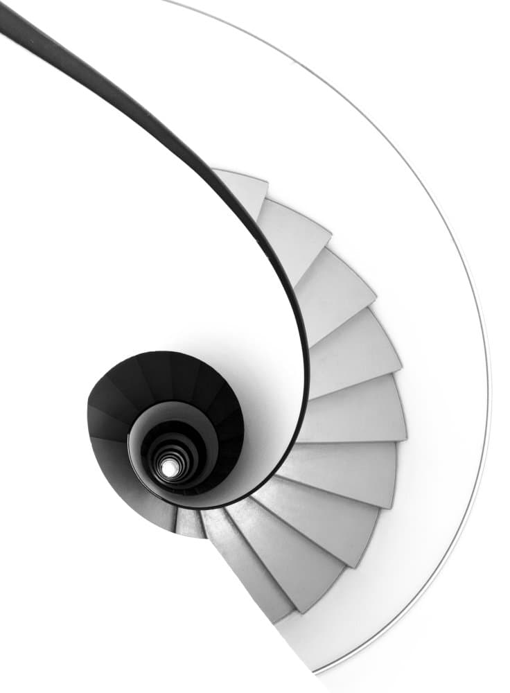 Modern Spiral Staircase by Kelemen Sándor — canvas wall art