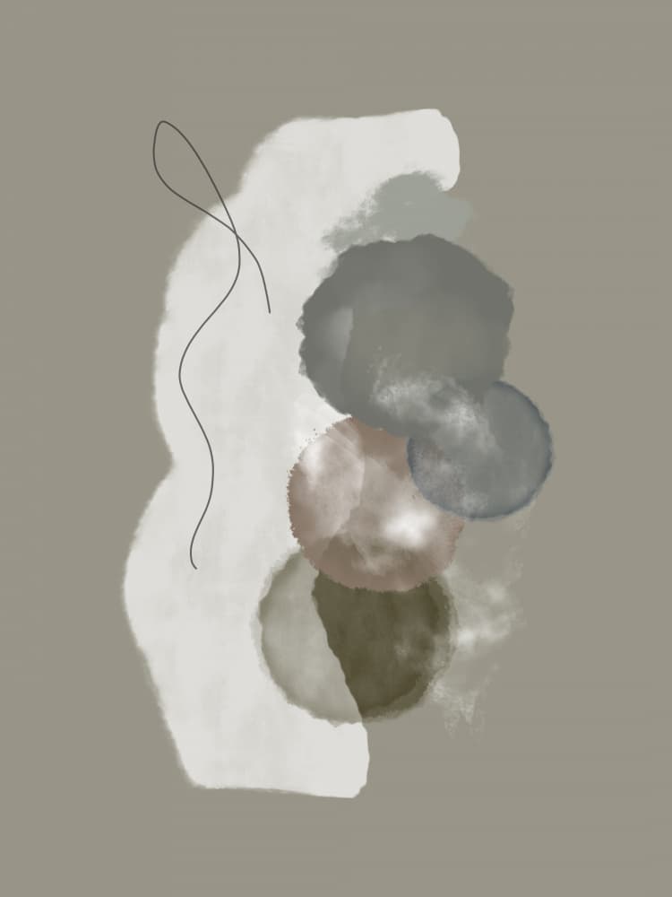 Muted Organic Forms by Imaginative — canvas wall art