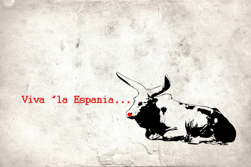 Viva Espana Bull by Rafal Kulik — canvas wall art