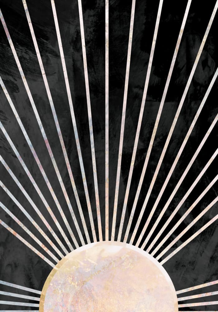 Radiant Sunburst by Sarah Manovski — canvas wall art