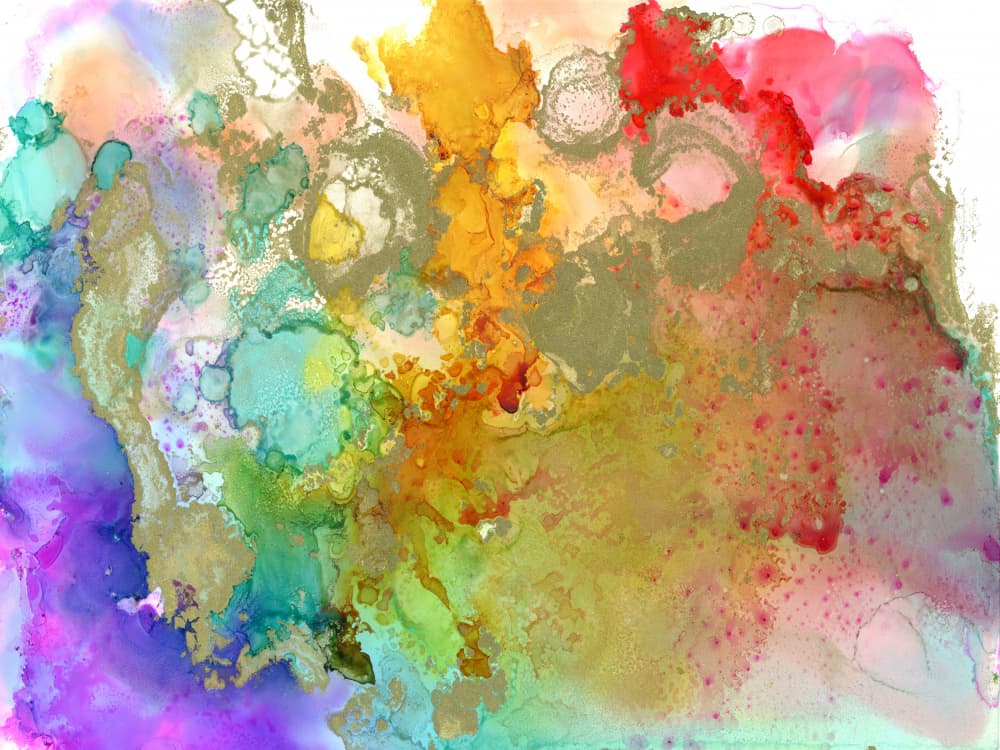 Vibrant Fluid Abstract by Jemma Morris — canvas wall art