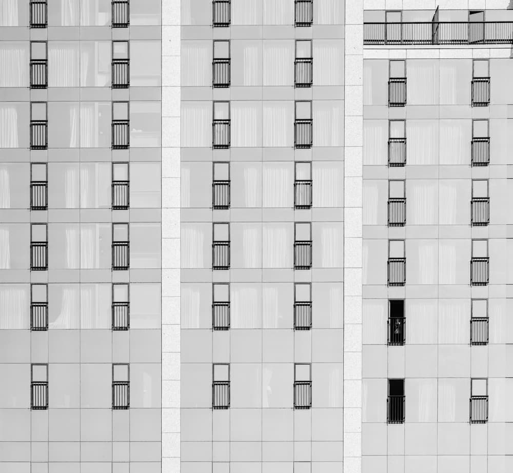 Urban Window Grid by Hattie Stamer — canvas wall art