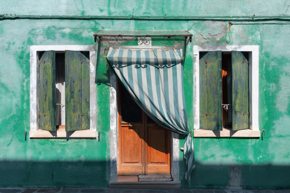 Charming Green Facade by Fiorenzo Rondi — canvas wall art