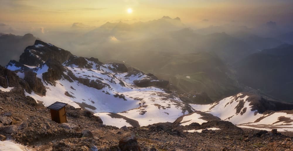 Alpine Golden Light by Andrea Auf dem Brinke — canvas wall art