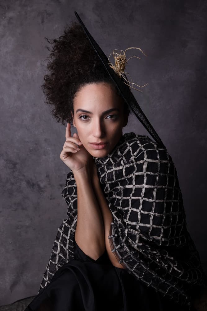 Mysterious Fashion Portrait by Joan Gil Raga — canvas wall art
