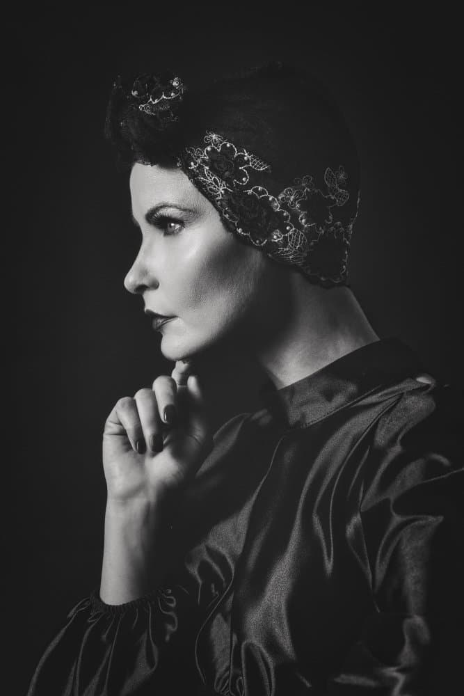 Vintage Glamour Portrait by Marina Anghileri — canvas wall art