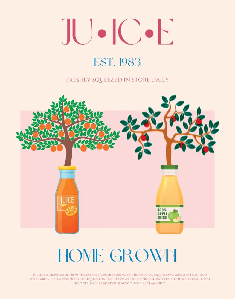 Home Grown Juices by Nazma Khokhar — canvas wall art