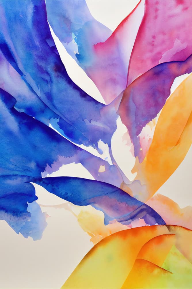 Vibrant Watercolor Flow by Mauro — canvas wall art