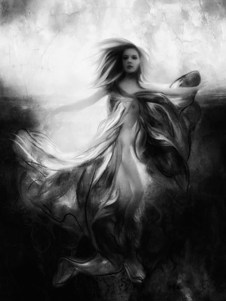 Ethereal Dancing Woman by Charlaine Gerber — canvas wall art