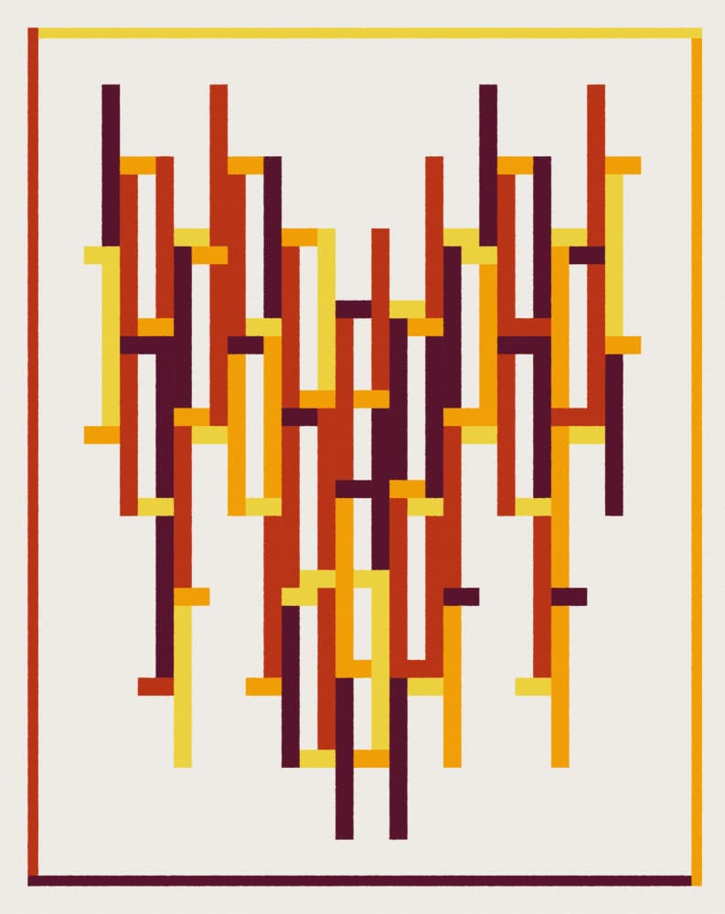 Vibrant Geometric Flow by Rafa Mateo — canvas wall art