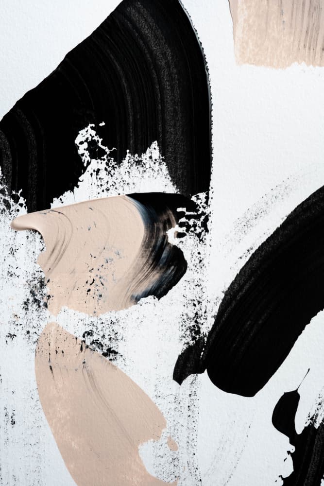 Black and Nude by uplusmestudio — canvas wall art