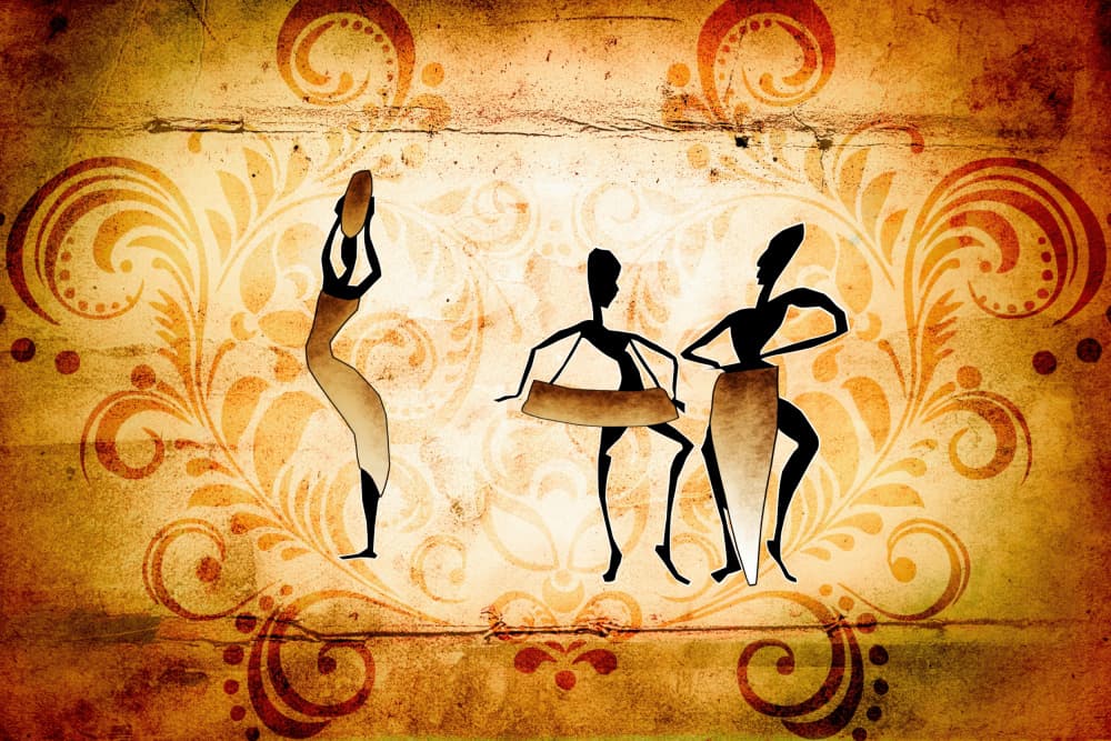 Rhythmic African Dance by Rafal Kulik — canvas wall art