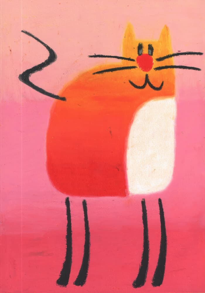 Whimsical Orange Cat by Kulik — canvas wall art