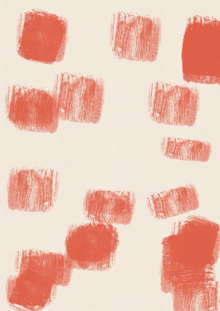 Abstract Orange Brushstrokes by Nicholas — canvas wall art