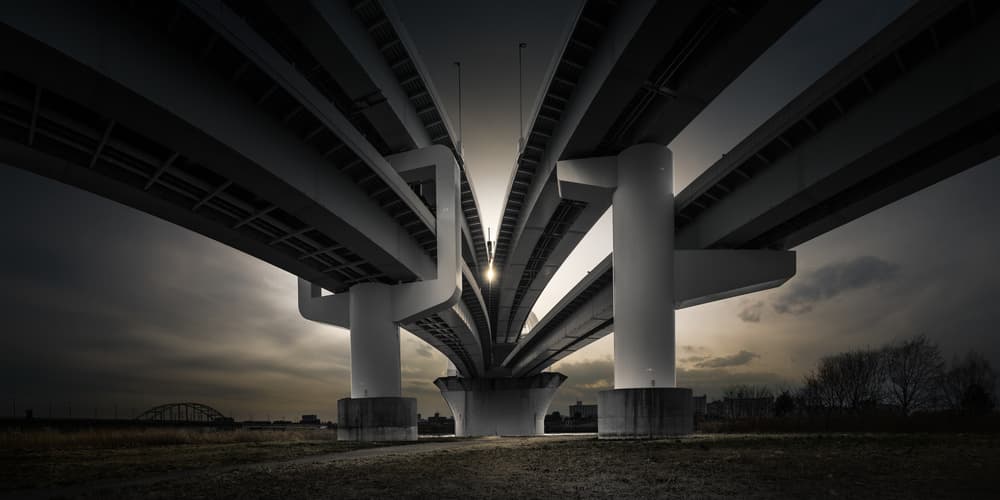 Twilight Overpass Light by Yoshihiko Wada — canvas wall art