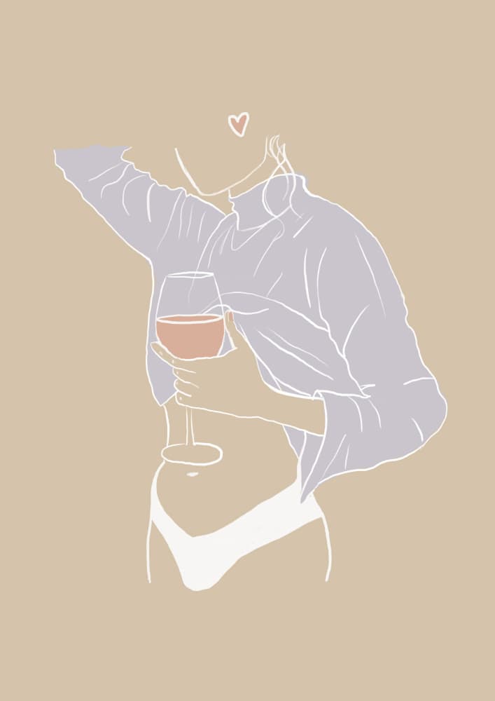 Sensual Line Art Woman by Studio Dolci — canvas wall art