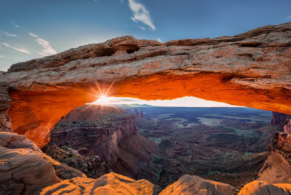 Mesa Arch Sunrise Glow by Michael Zheng — canvas wall art