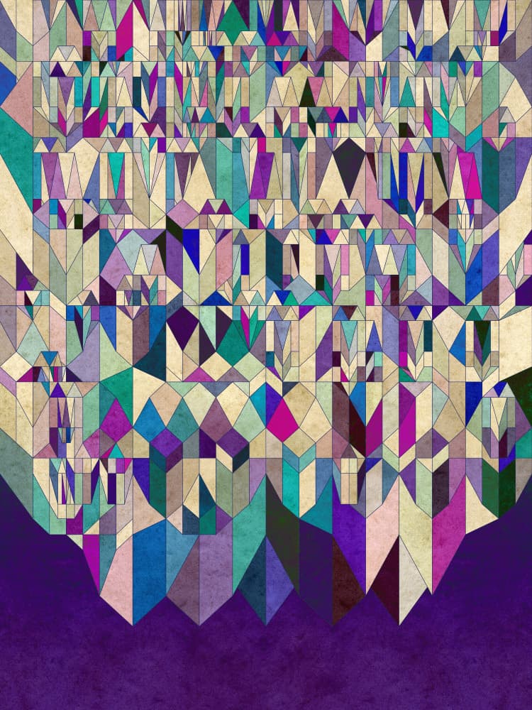 Vibrant Geometric Shapes by Angelo Cerantola — canvas wall art