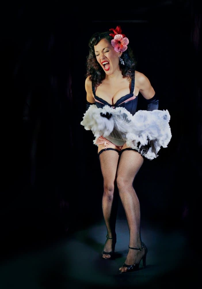 Vintage Burlesque Glamour by miriana — canvas wall art