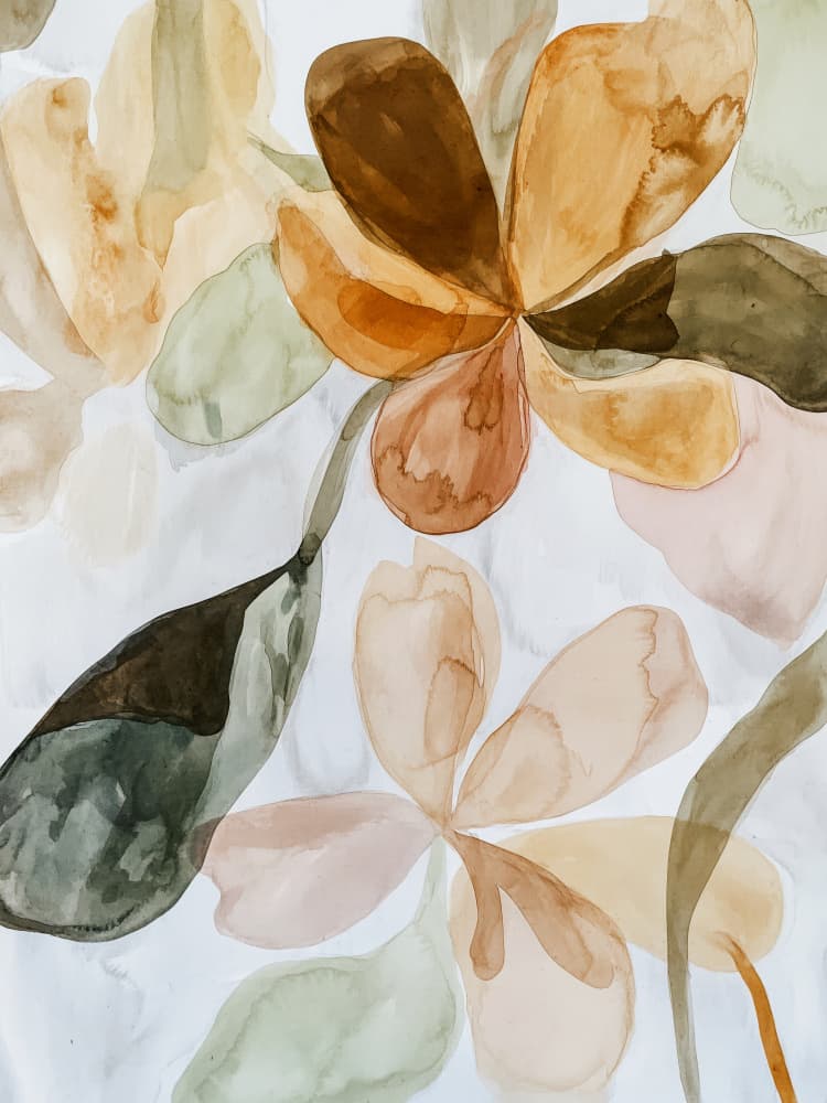 Whimsical Blooms by Treechild — canvas wall art