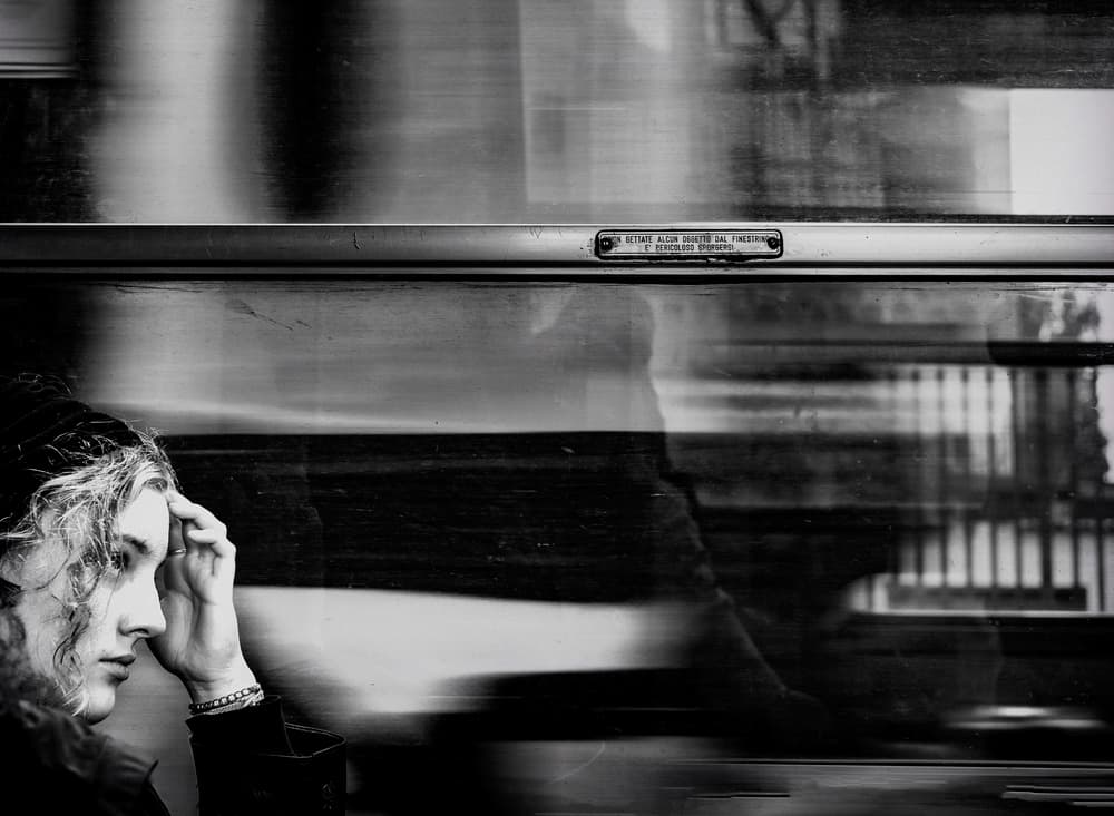 Pensive Train Ride by Ömer Ates Kızıltug — canvas wall art
