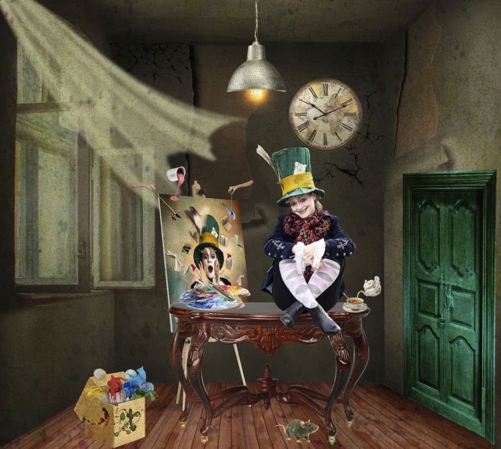 Whimsical Child Artist by Ewa Całkosińska-Kajzer — canvas wall art
