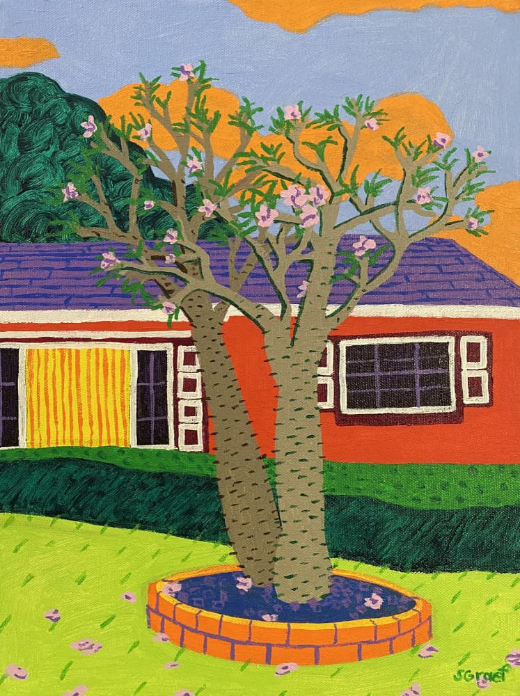 Tree in Bloom by Sue Graef — canvas wall art