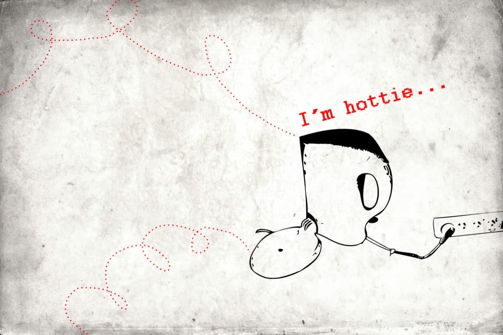 Humorous Electric Kettle by Rafal Kulik — canvas wall art