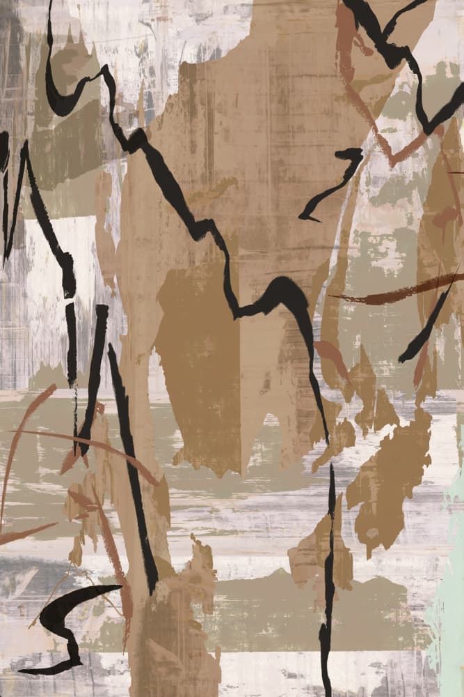 Distressed Neutral Abstract by cartissi — canvas wall art