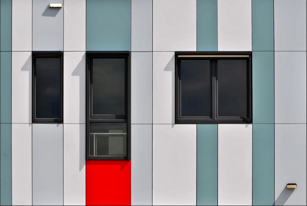 Red Panel Architecture by Henk van Maastricht — canvas wall art